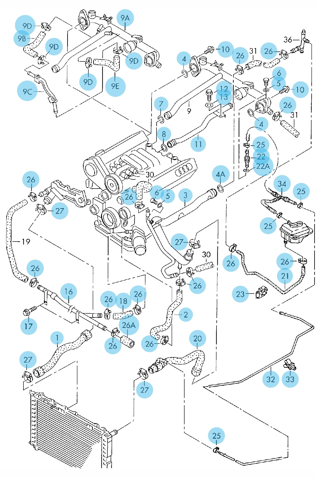 Система охлаждения двигателя ауди а8 д3. Ауди а6 с5 система охлаждения схема. Система охлаждения ауди 2. 4. Система охлаждения ауди а6 с5 2.