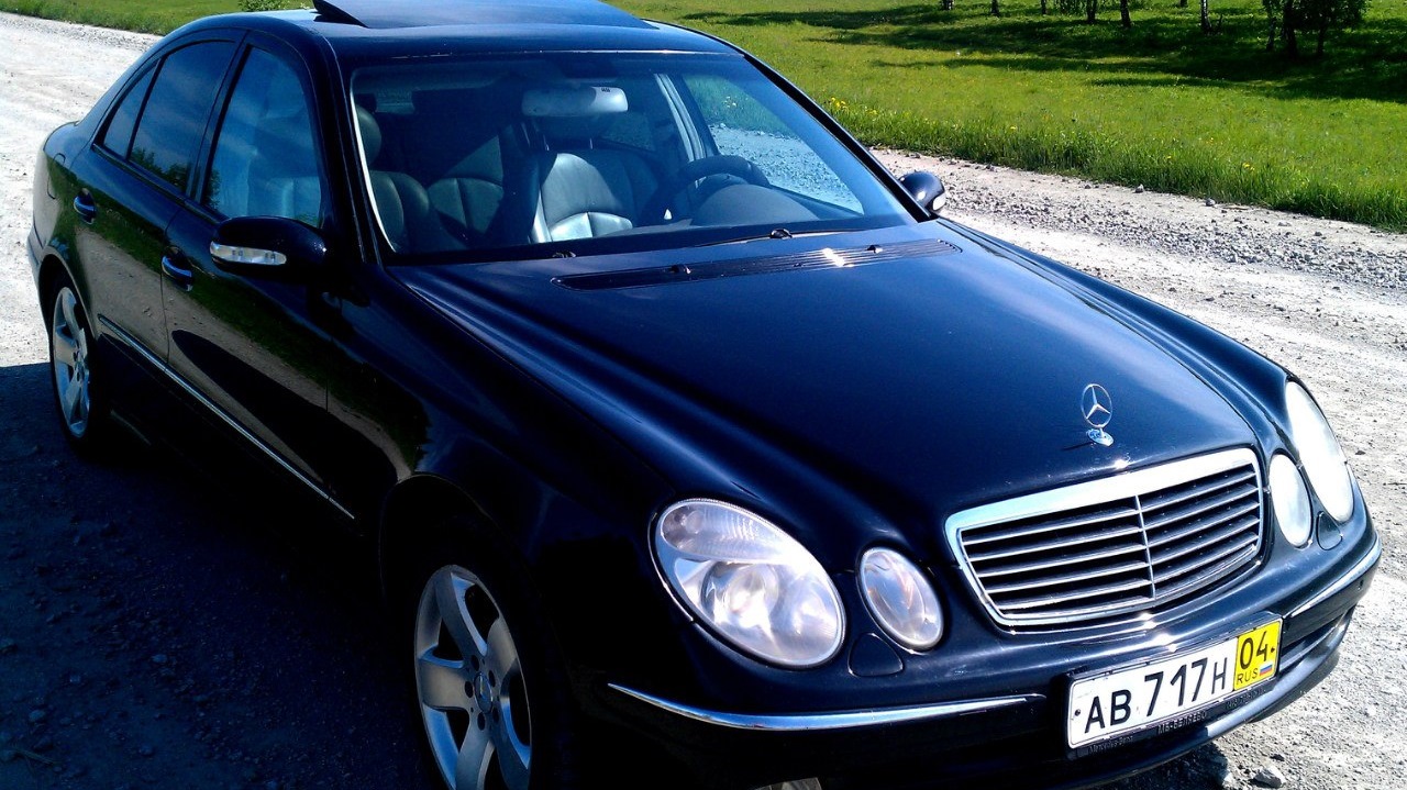 Mercedes-Benz E-class (W211) бензиновый 2002 | У Мюллера под колпаком на  DRIVE2