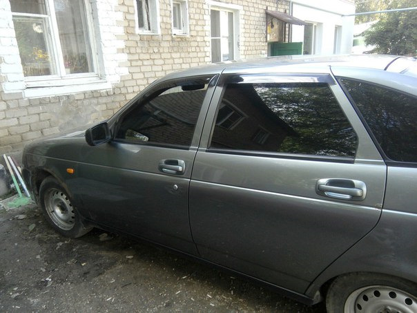 Съемная тонировка) — Lada Приора хэтчбек, 1,6 л, 2009 года | стайлинг ...