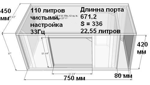 Короб на 120 литров на 12