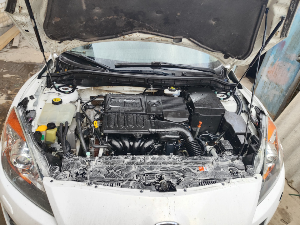 Герметизация багажника, моторчик омывателя и датчик детонации — Mazda 3 ...