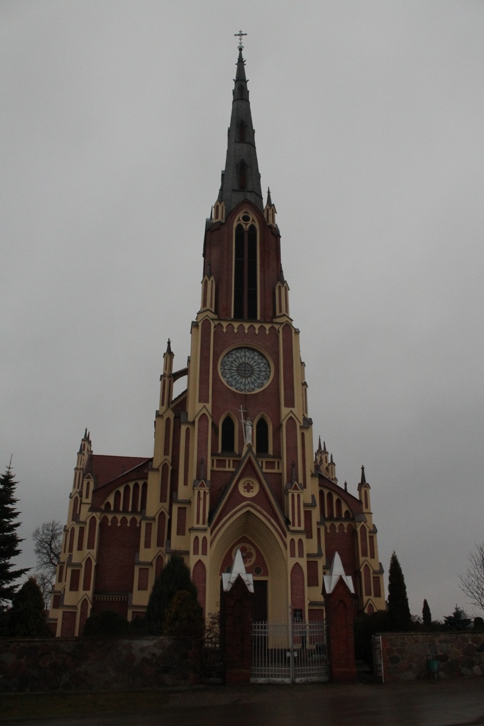 Костел в Гервятах Белоруссия на карте