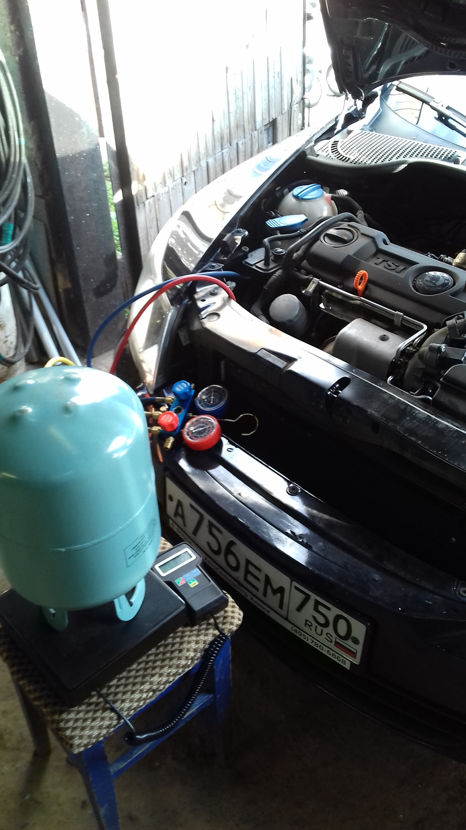 Дозаправка кондиционера своими руками — Skoda Octavia A5 Mk2, 1,4 л ...