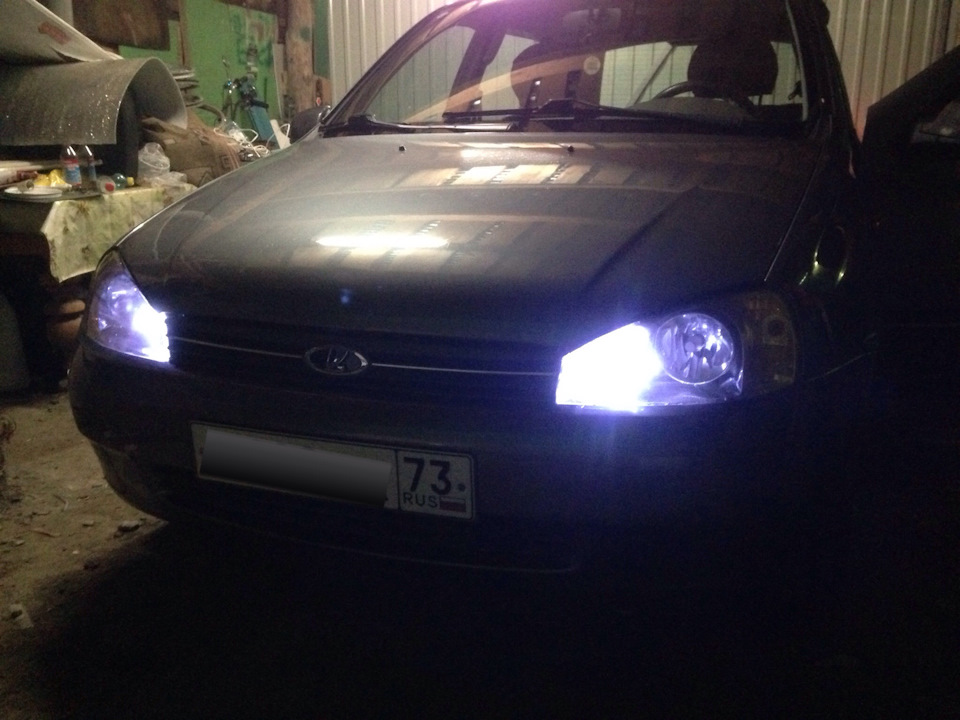 Новые лампочки — Lada Калина Универсал (1G), 1,6 л, 2009 года ...
