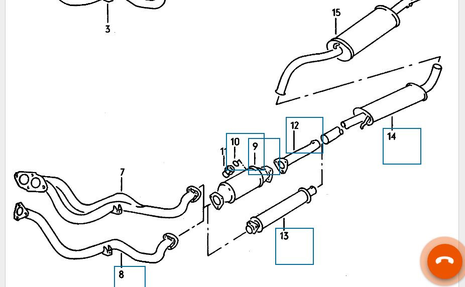 Схема глушителя ауди 80 б3