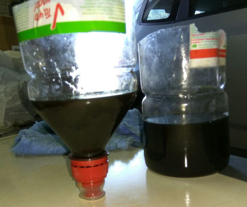 Слева — первая, справа — вторая промывка — Chevrolet Orlando (1G)