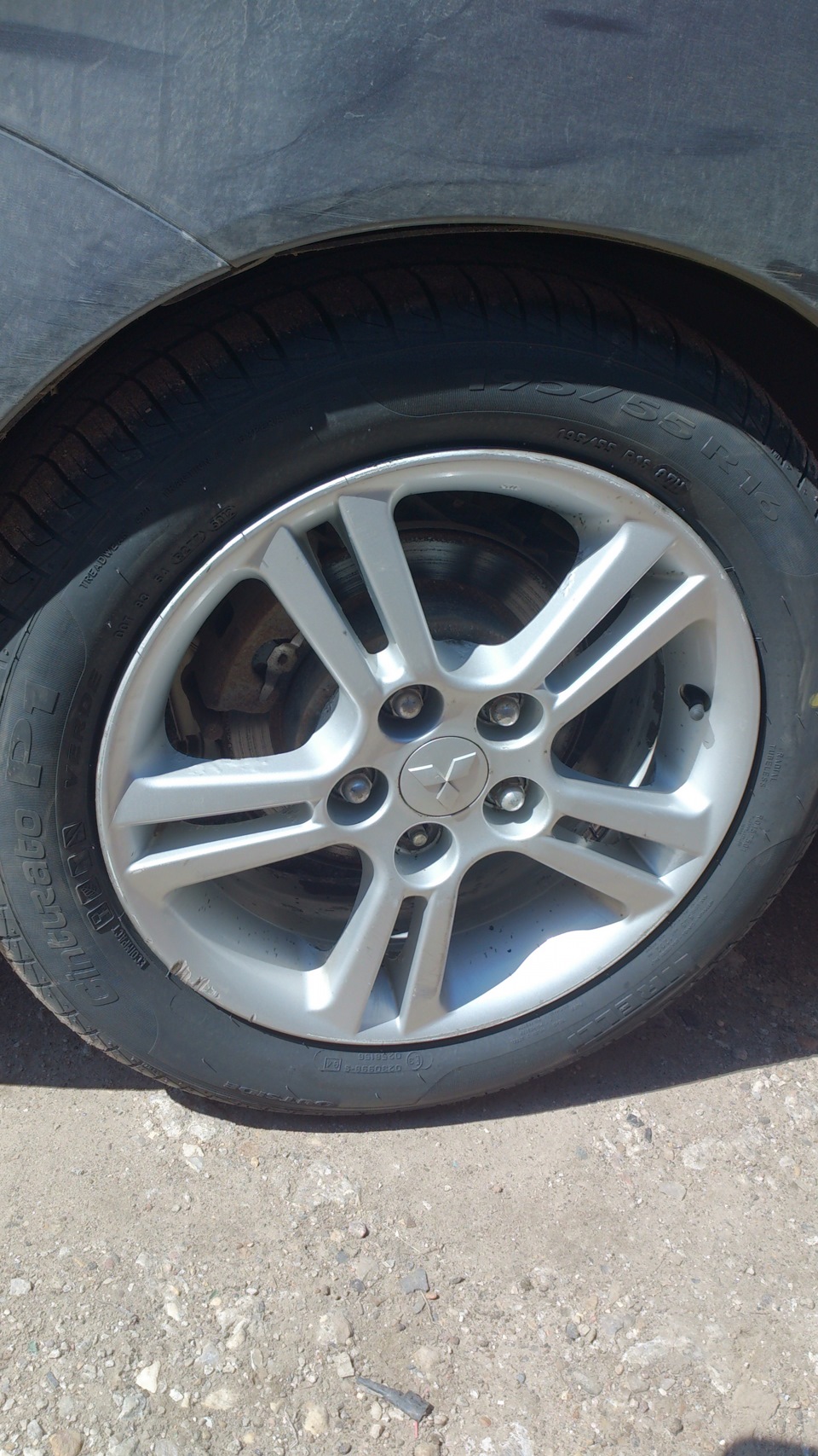 Pirelli Cinturato P1 Verde 195/55 R16 — Mitsubishi Lancer IX, 2 л, 2006 ...