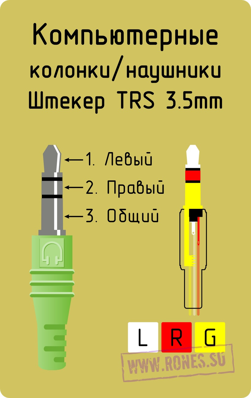 Аукс разъем схема