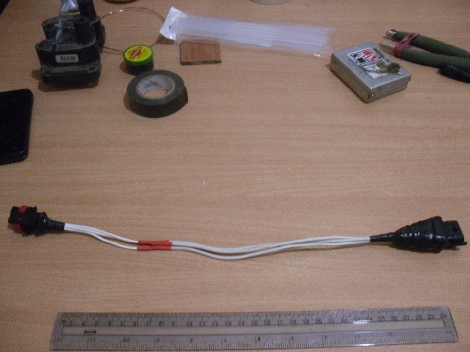 Новое место модуля зажигание и удлинитель. — Lada 2115, 1,6 л, 2011 ...