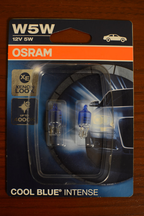 2825HCBI02B OSRAM - Лампа накаливания автомобильная Cool Blue Intense W5W 2  штуки 2825HCBI-02B ОСРАМ купить в Минске и РБ.
