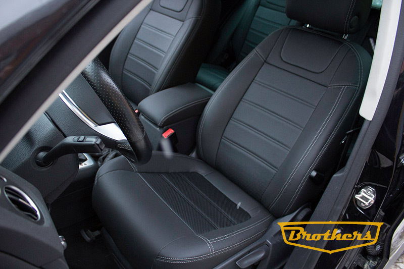 Установка чехлов из экокожи на Volkswagen Tiguan. Серия Premium ...