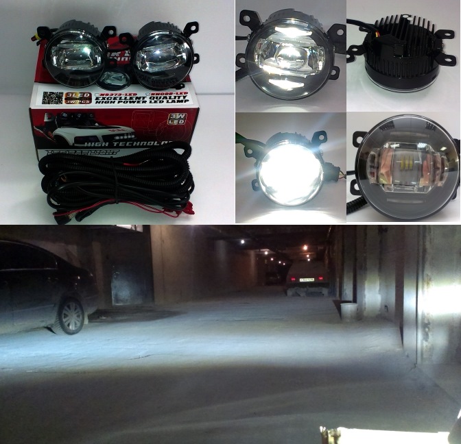 Светодиодные противотуманки DLAA — Mitsubishi Outlander (3G), 2,4 л ...