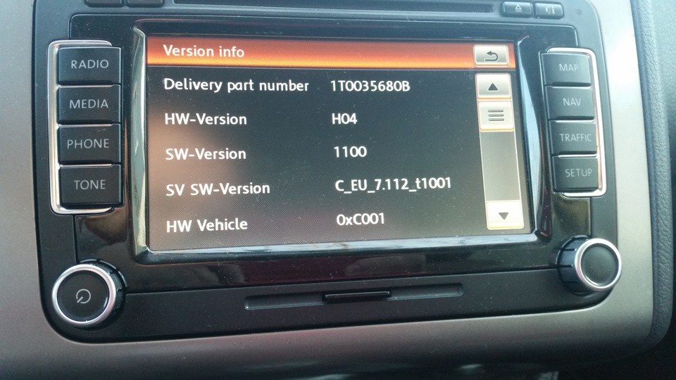 Помогите с подбором прошивки для RNS -510. — Сообщество «Volkswagen ...
