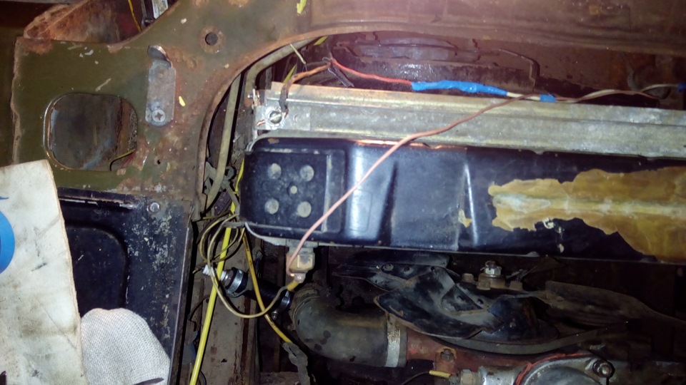 Установка электровентилятора от ВАЗ 2108 — УАЗ 3303, 2,5 л, 1991 года ...