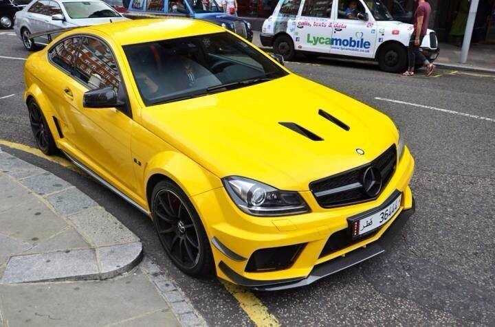 Mercedes c63 AMG Orange