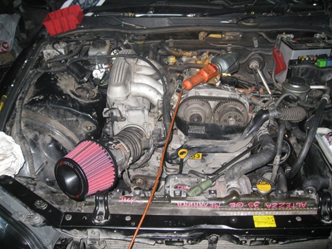 Engine in place - Toyota Altezza 20L 2001