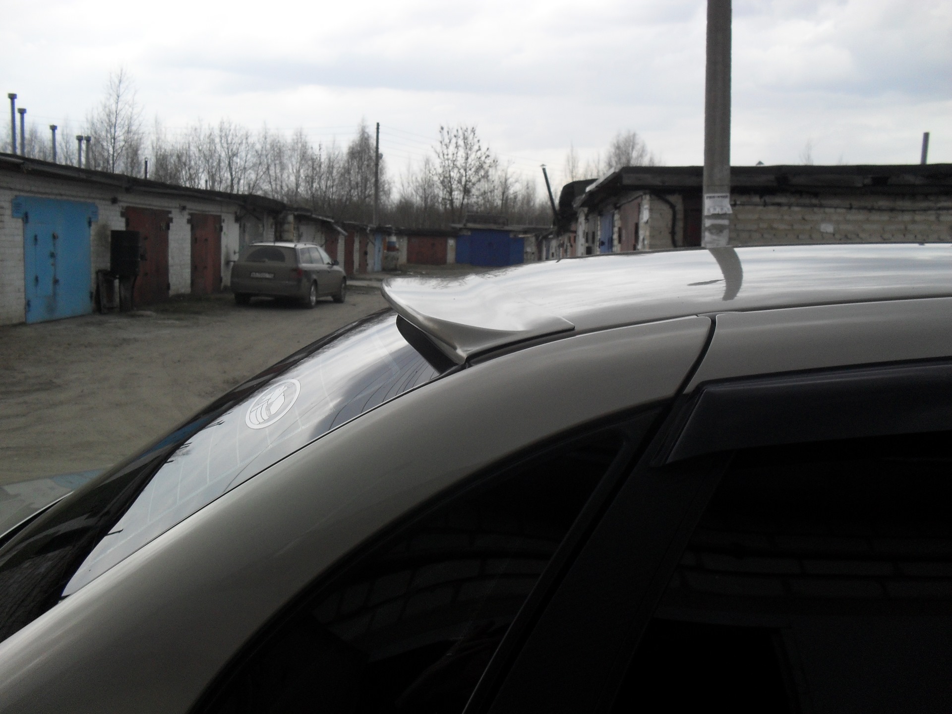 Дефлектор крыши "Козырек" Лада Гранта. — Lada Калина седан, 1,6 л, 2007 ...