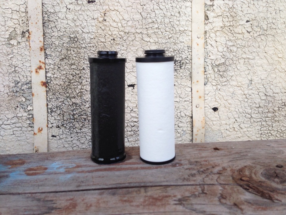 старый/новый магистральный фильтр — Audi A5 Sportback (1G)