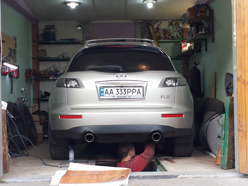 Звон в глушителе — Infiniti FX (1G), 3,5 л, 2007 года | своими руками ...