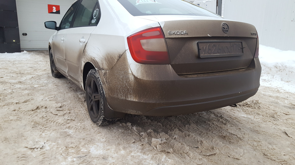 Сыктывкар- Санкт-Петербург 05.01.18 — Skoda Rapid (1G), 1,6 л, 2016 ...