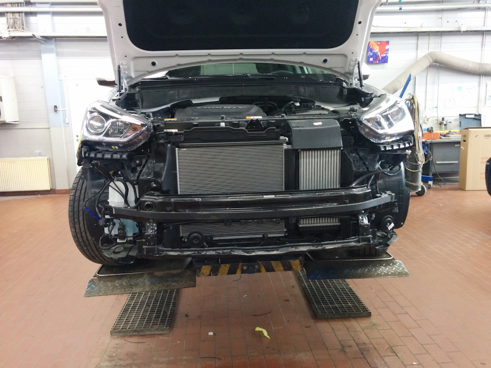 Как снять бампер на санта фе 3 "Ситечко" для переднего бампера - Hyundai Santa Fe (3G), 2,2 л, 2016 года тюнинг