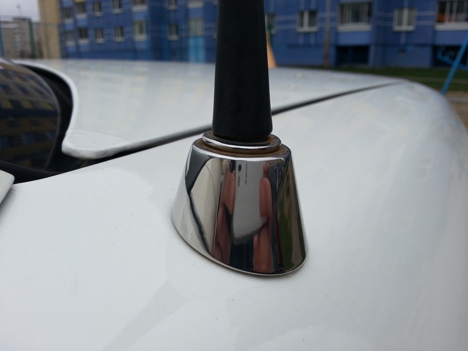 Основание антенны из нержавейки — Audi S6 (C4), 2,2 л, 1995 года ...