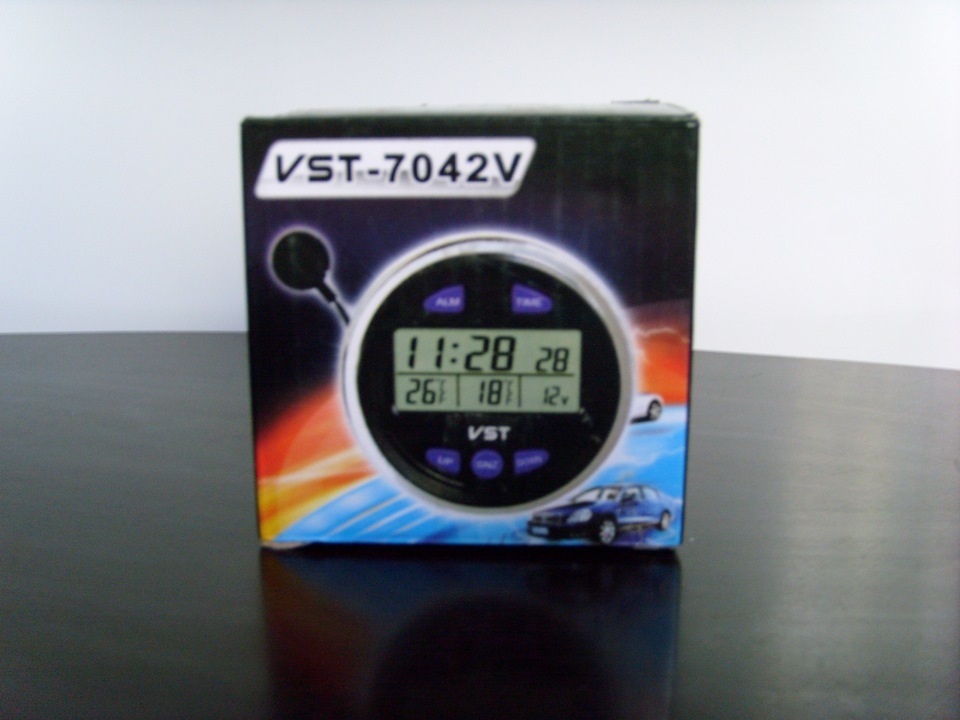 Часы 2106 VST-7042v. Часы автомобильные VST 7042v для ВАЗ 2107. Часы VST 7042. Часы - термометр VST 7042v. Часы vst видео