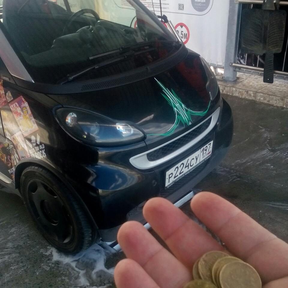 Шторка панорамы, щётки и самомойка — Smart fortwo (2G), 1 л, 2007 года ...