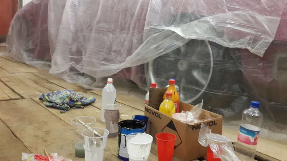 Аэрография под капотом — Toyota Aristo (II), 3 л, 1998 года | стайлинг ...