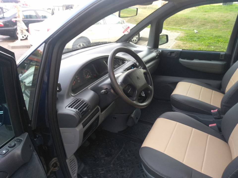 Пошив и установка чехлов из экокожи — Citroen Evasion, 2 л, 2000 года ...