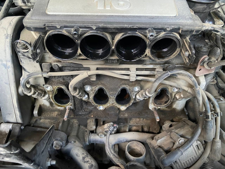 Загажено всё конкретно, везде масло — Volkswagen Golf Plus