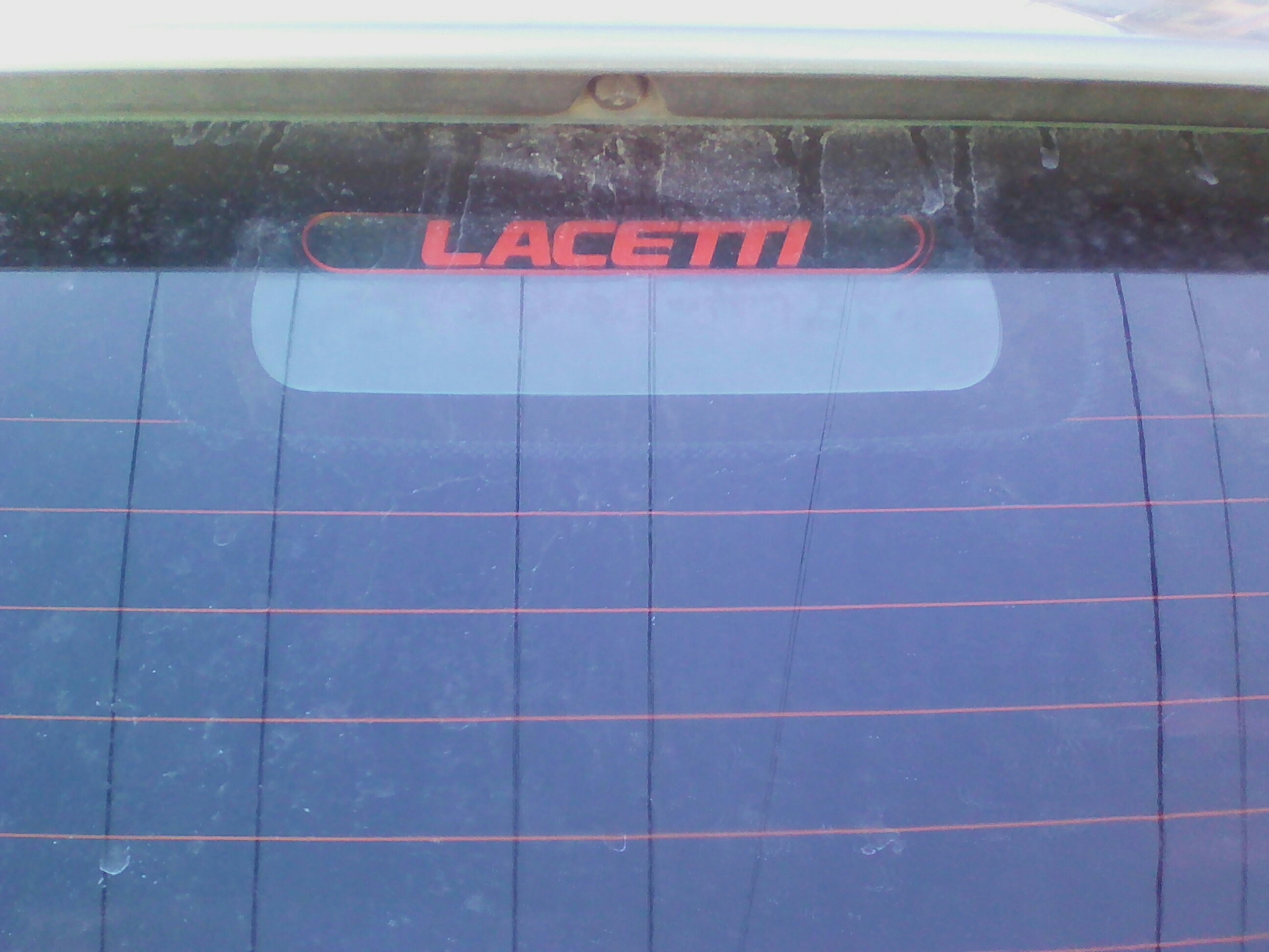 Наклейка на дополнительный СТОП сигнал! — Chevrolet Lacetti 5D, 1,4 л ...