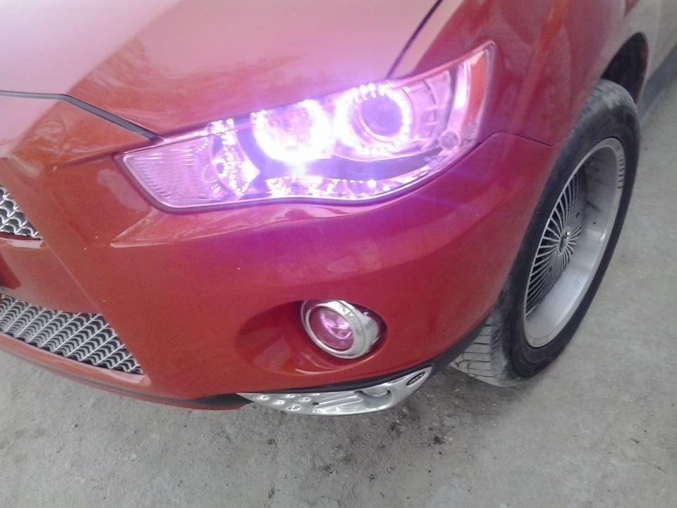 АНГЕЛЬСКИЕ ГЛАЗКИ — Mitsubishi Outlander XL, 2,4 л, 2012 года | тюнинг ...