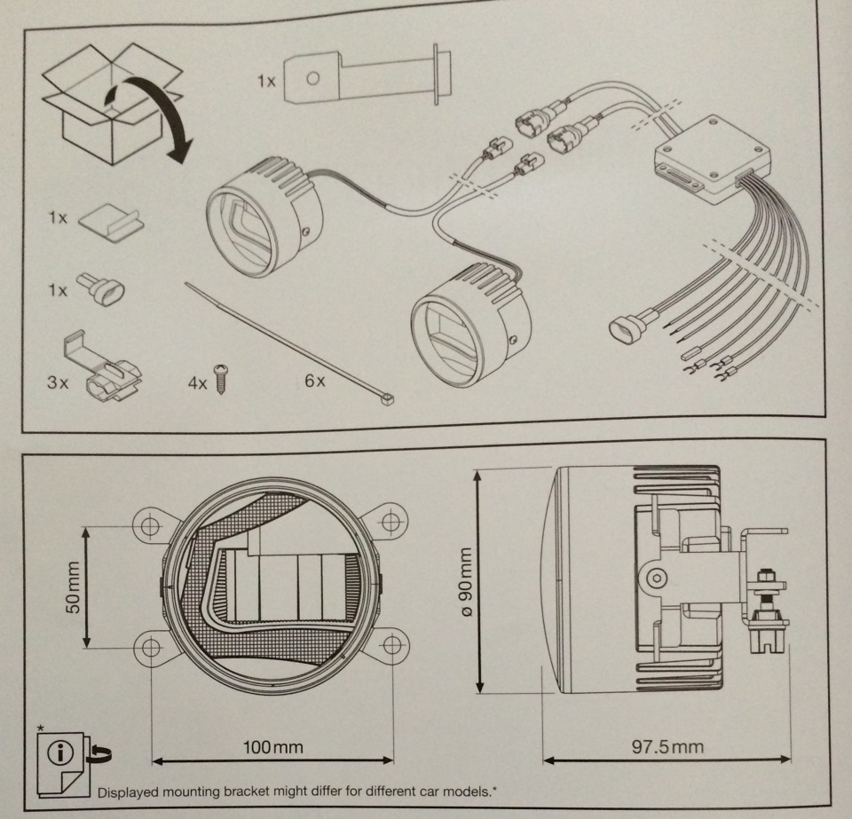 Ledfog101 osram схема подключения