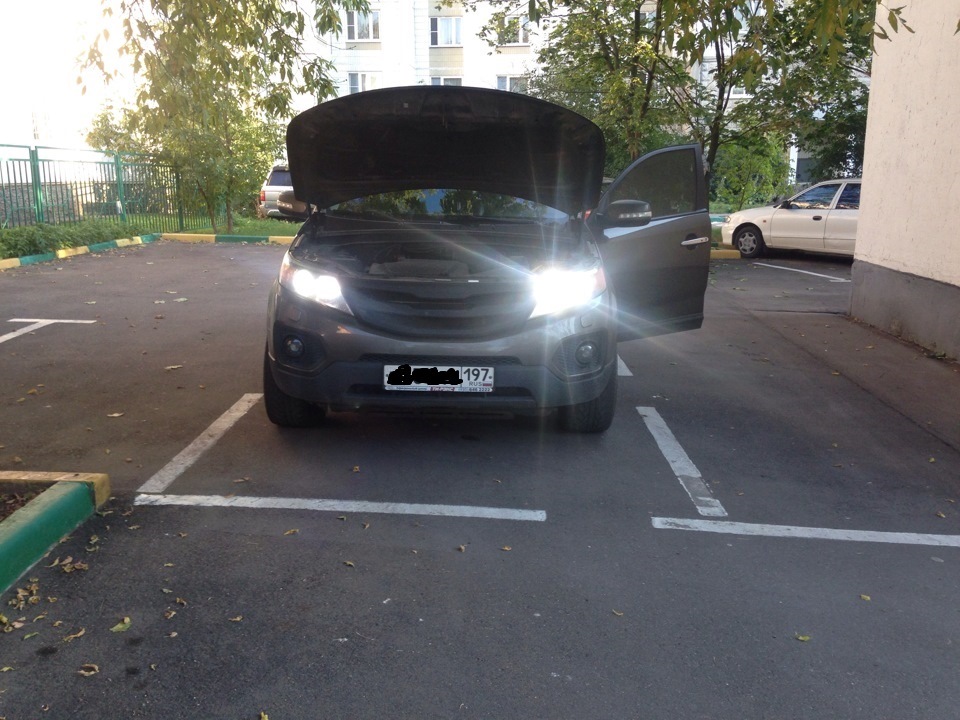 Ксенон в дальний свет optima fast start — KIA Sorento (2G), 2,2 л, 2010 ...