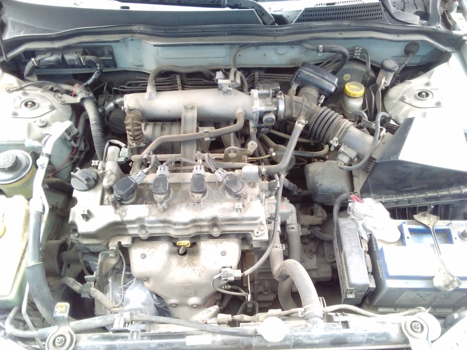 помылся под капотом — Nissan Almera Classic (B10), 1,6 л, 2007 года ...