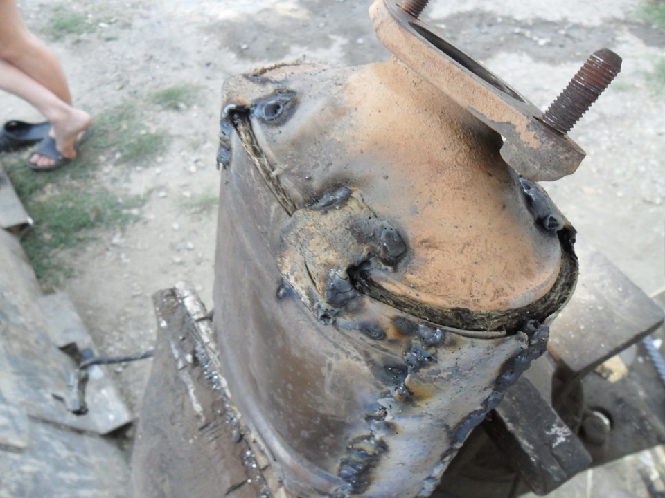 Доработал выбитый катализатор и остальную трубу выхлопа — Chery Kimo, 1 ...