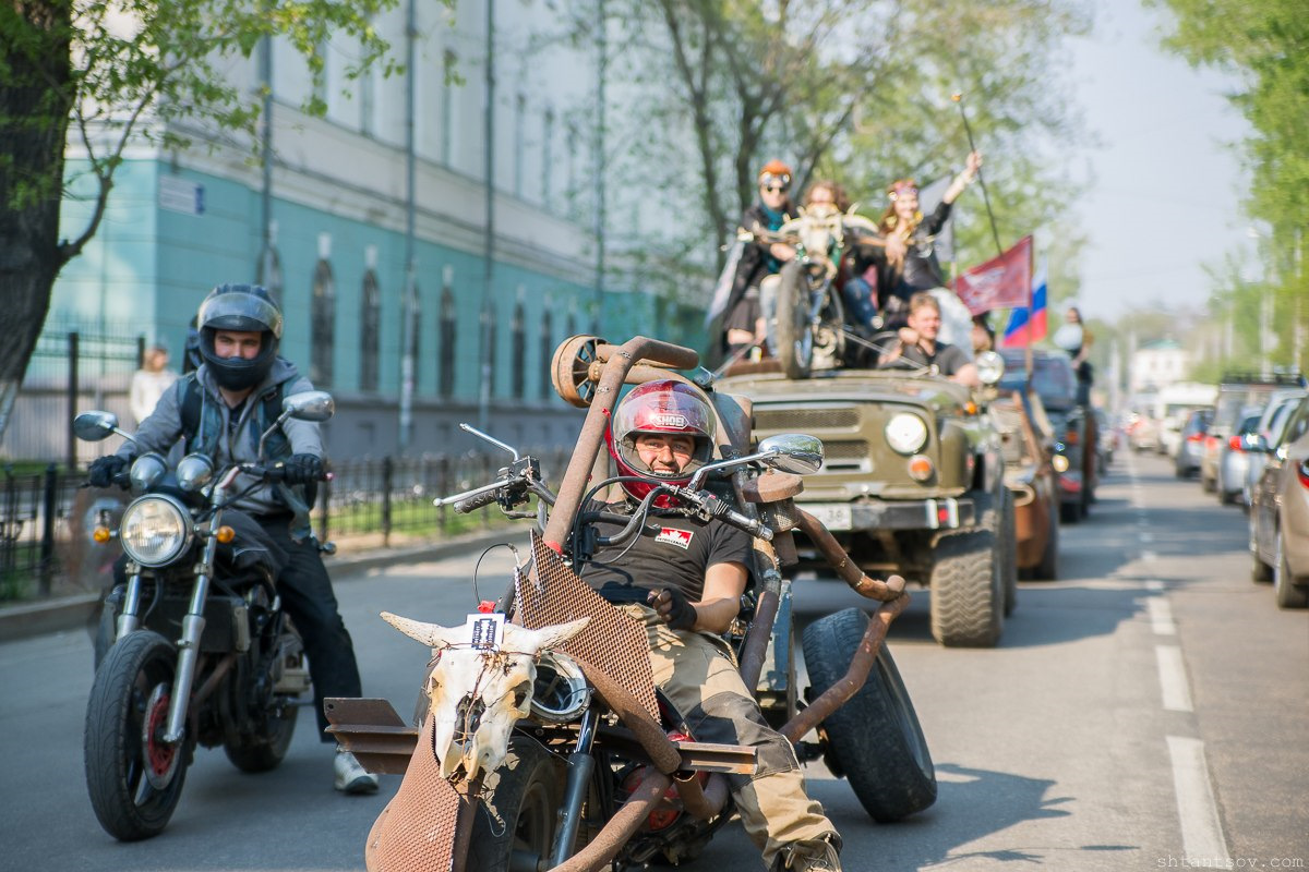 Мотоцикл в стиле апокалипсис