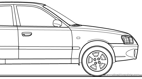 Hyundai accent чертеж