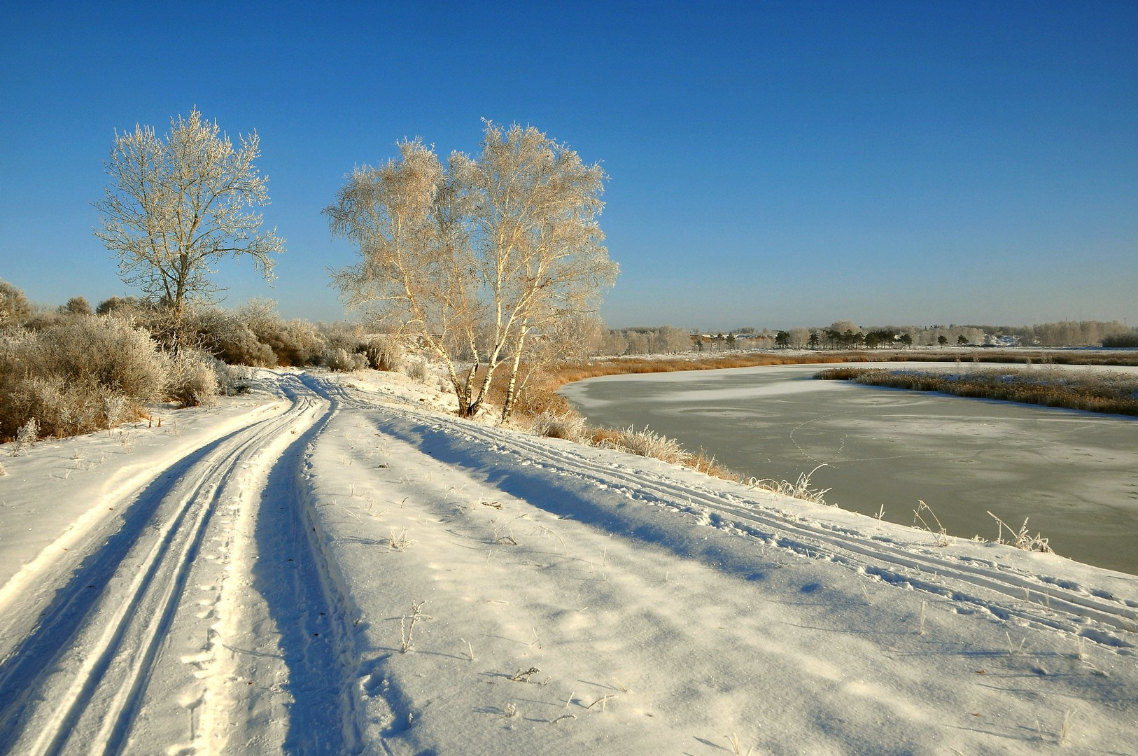 Пейзаж зима Омск