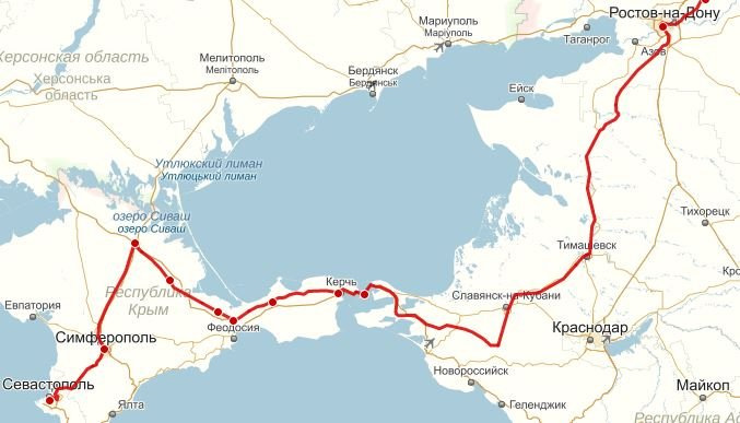 Крым карта ж д дороги - 97 фото