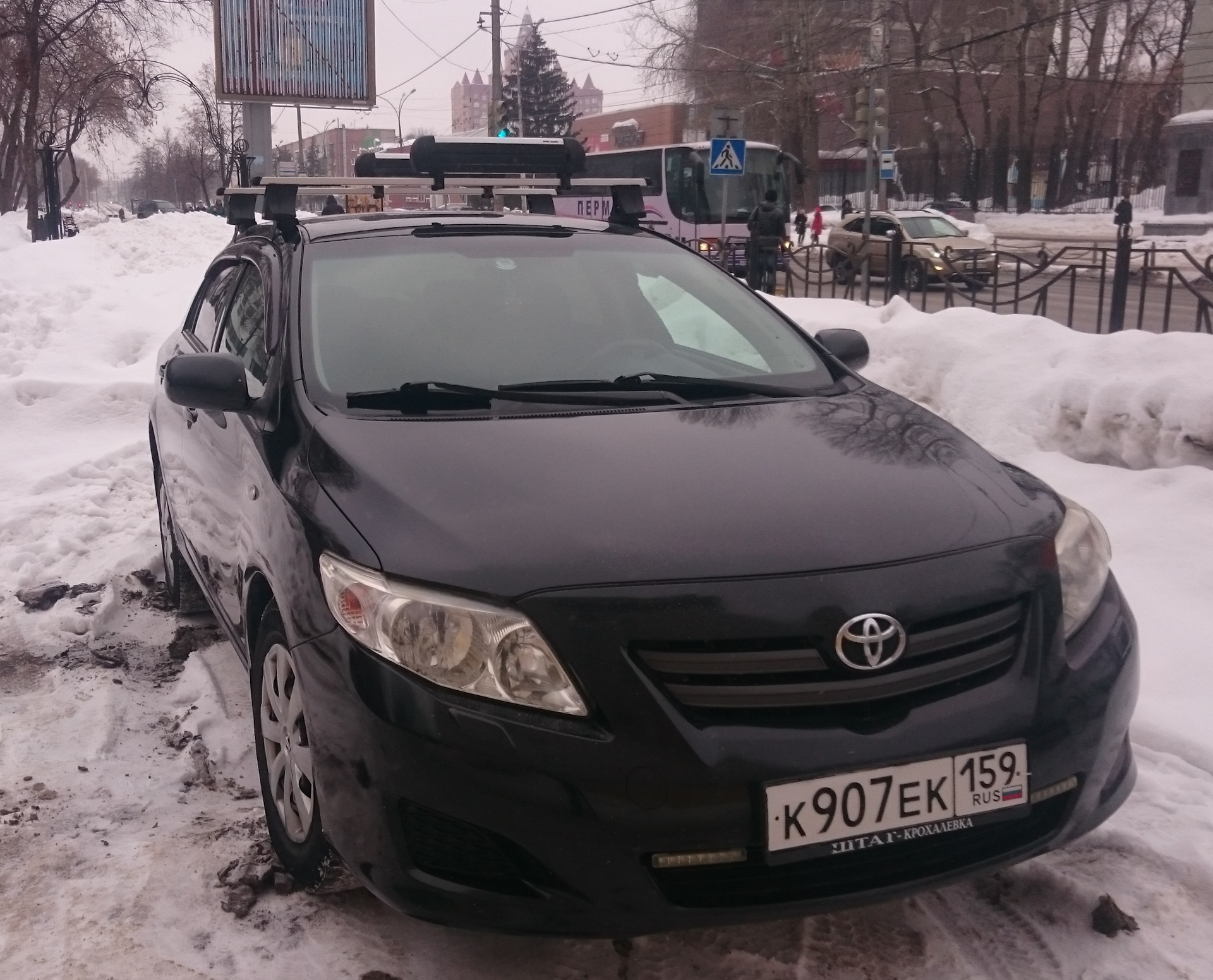 Багажник на крышу Atlant — Toyota Corolla (140/150), 1,4 л, 2007 года |  аксессуары | DRIVE2