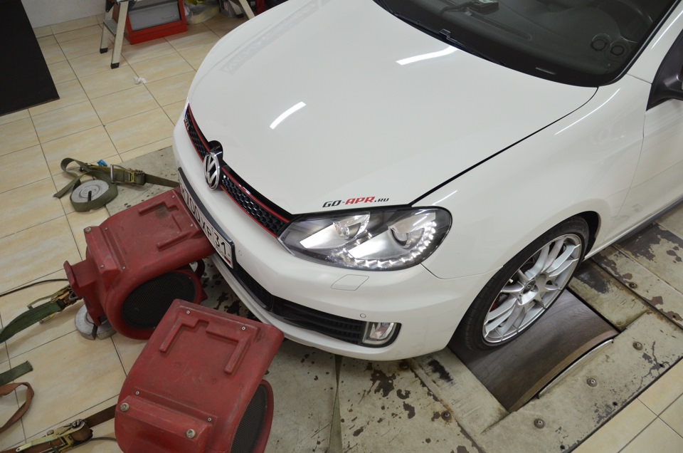 Обдув машины на стенде — Volkswagen Golf GTI Mk6