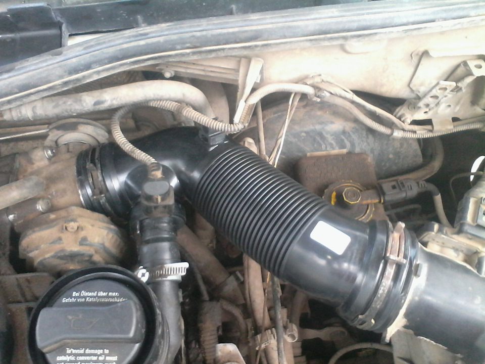 Наблюдение после чистки ДЗ, впускного модуля и маслоотделителя и т.д. - Volkswag