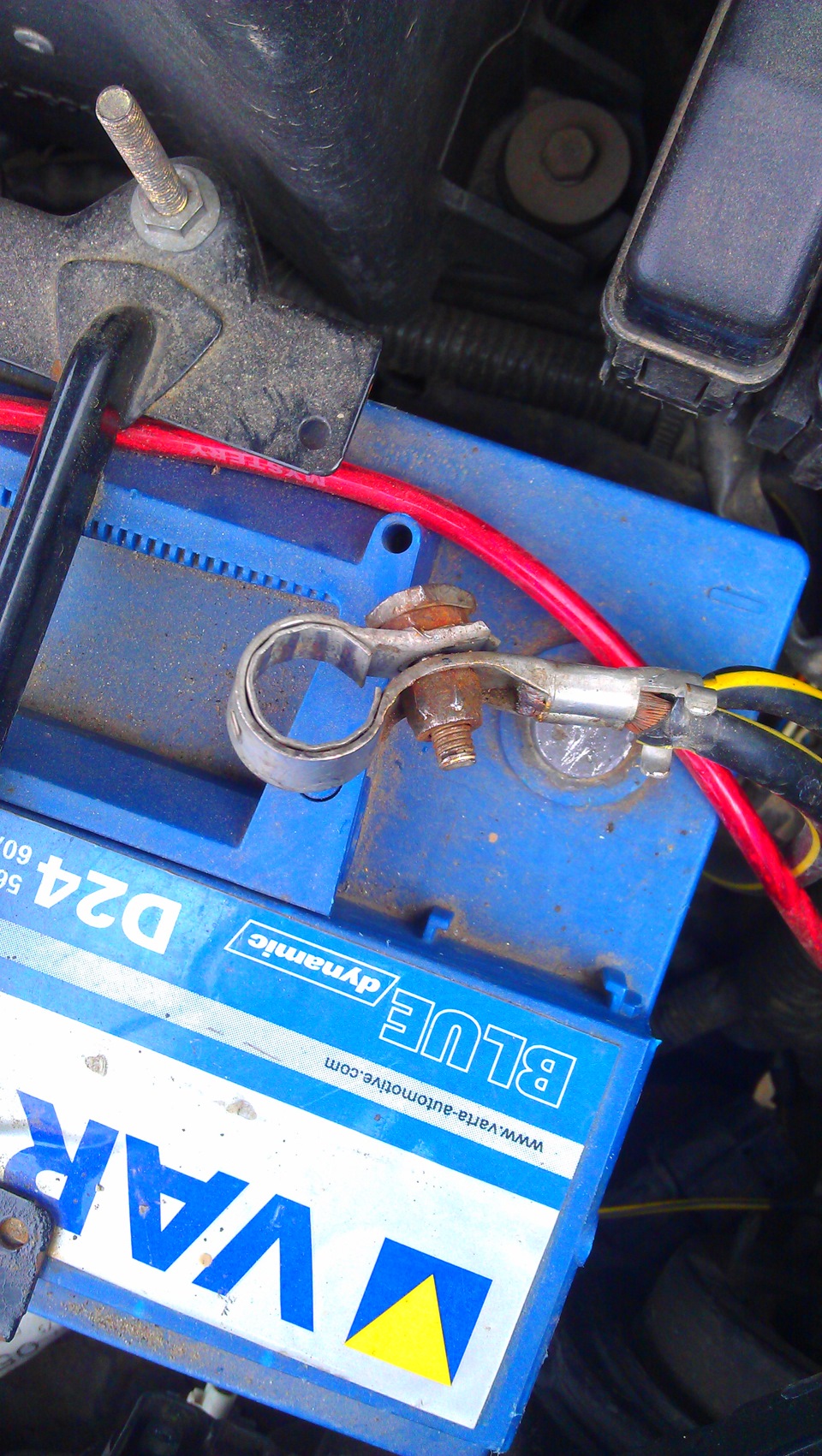 цвет клеммы минус