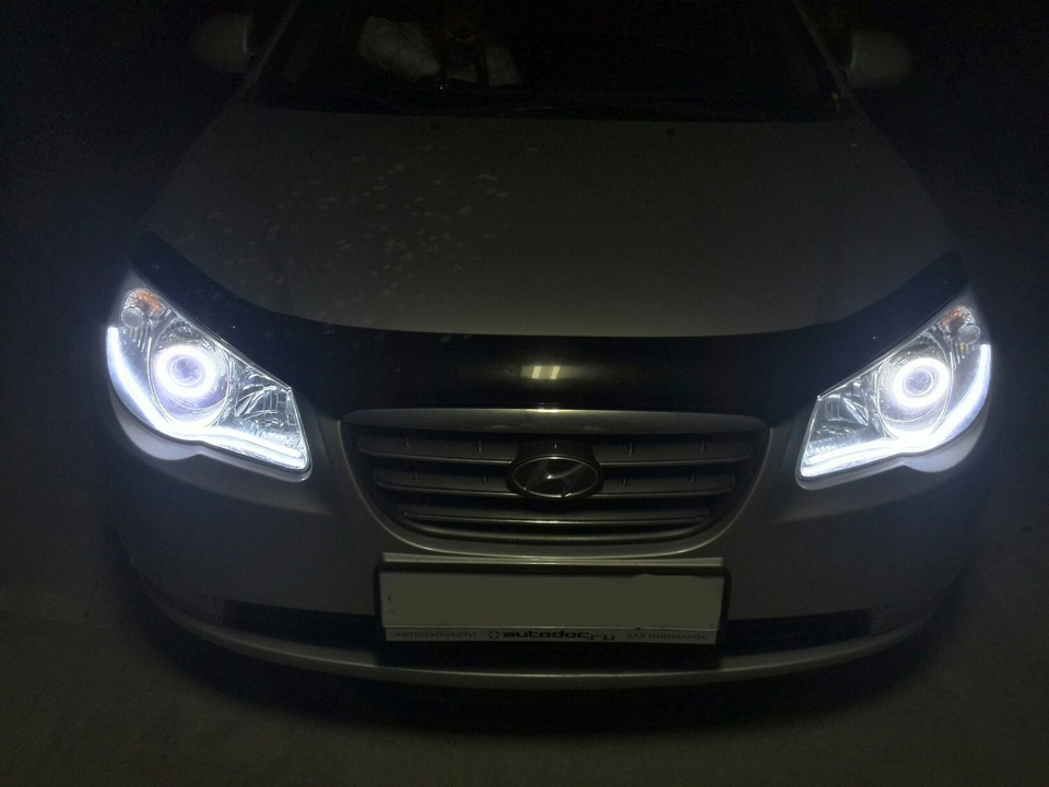 Переделка фар — Hyundai Elantra (4G), 1,6 л, 2008 года | другое | DRIVE2