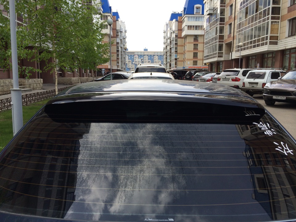 ветровик на заднее стекло. — Toyota Carina (7G), 1,8 л, 1997 года ...
