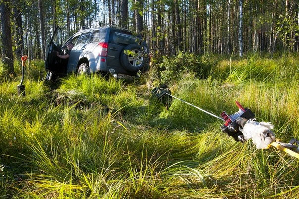 Тест ручной лебедки ЛР-1.6-9м — Suzuki Grand Vitara (2G), 2 л, 2007 ...