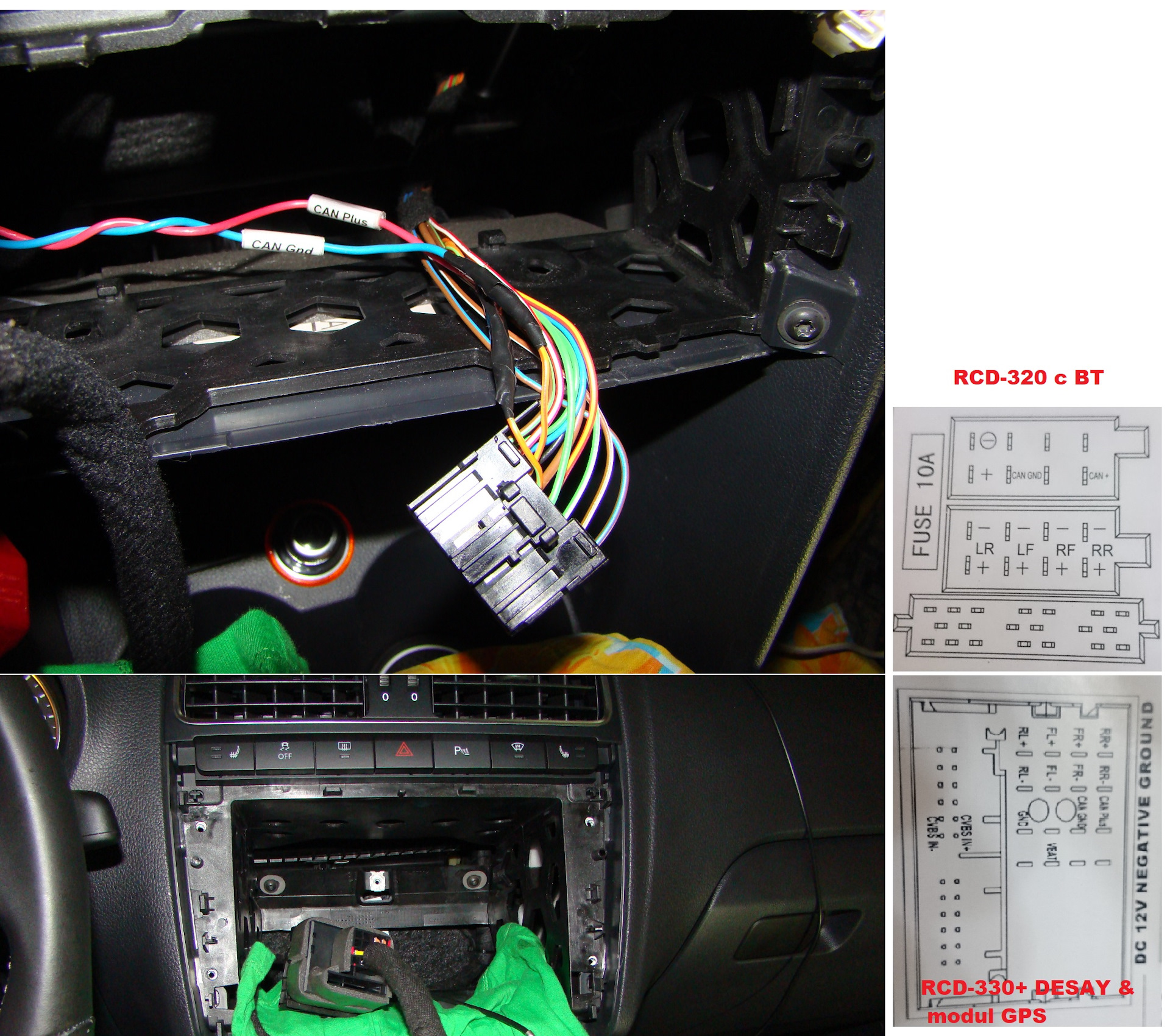 Как подключить штатную магнитолу фольксваген поло Внедрение RCD-330 Plus с GPS модулем - Volkswagen Polo Sedan, 1,6 л, 2014 года а