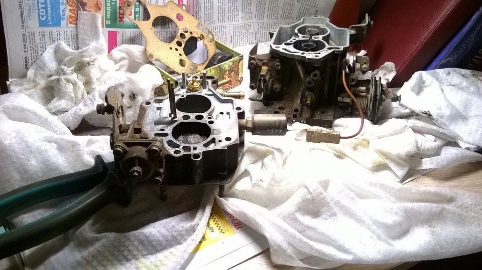 Глохнет на холостых без подсоса. После удара в колесо. — Lada 2109, 1,6 ...